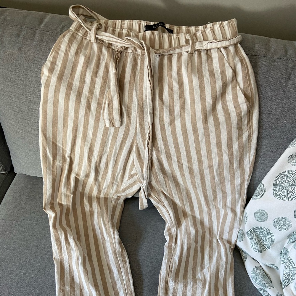 Zara striped pants